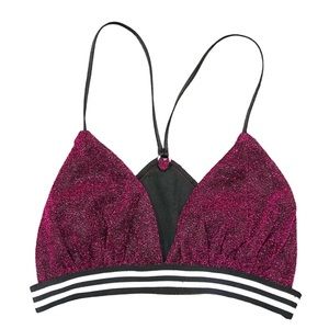 Sparkly Glitter Top with Striped Band size medium